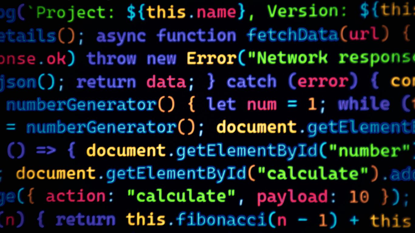 Quantum software code beside laboratory hardware