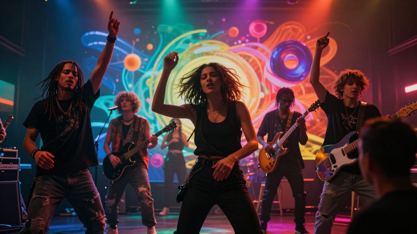 AI song music video visual effects