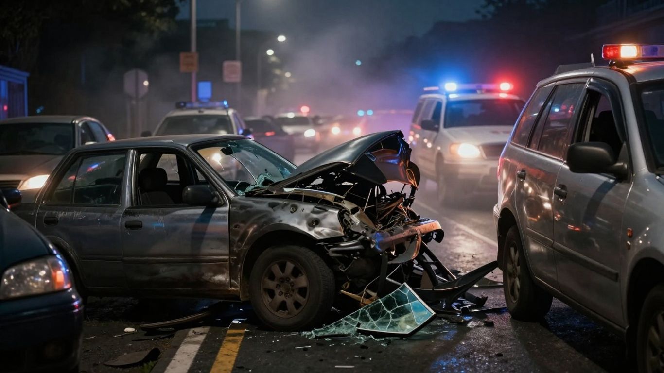 Verkeersongeval met hulpdiensten en schade