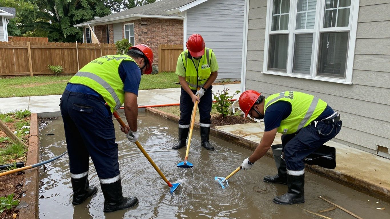 Dacula water cleanup professionals restoring a home.