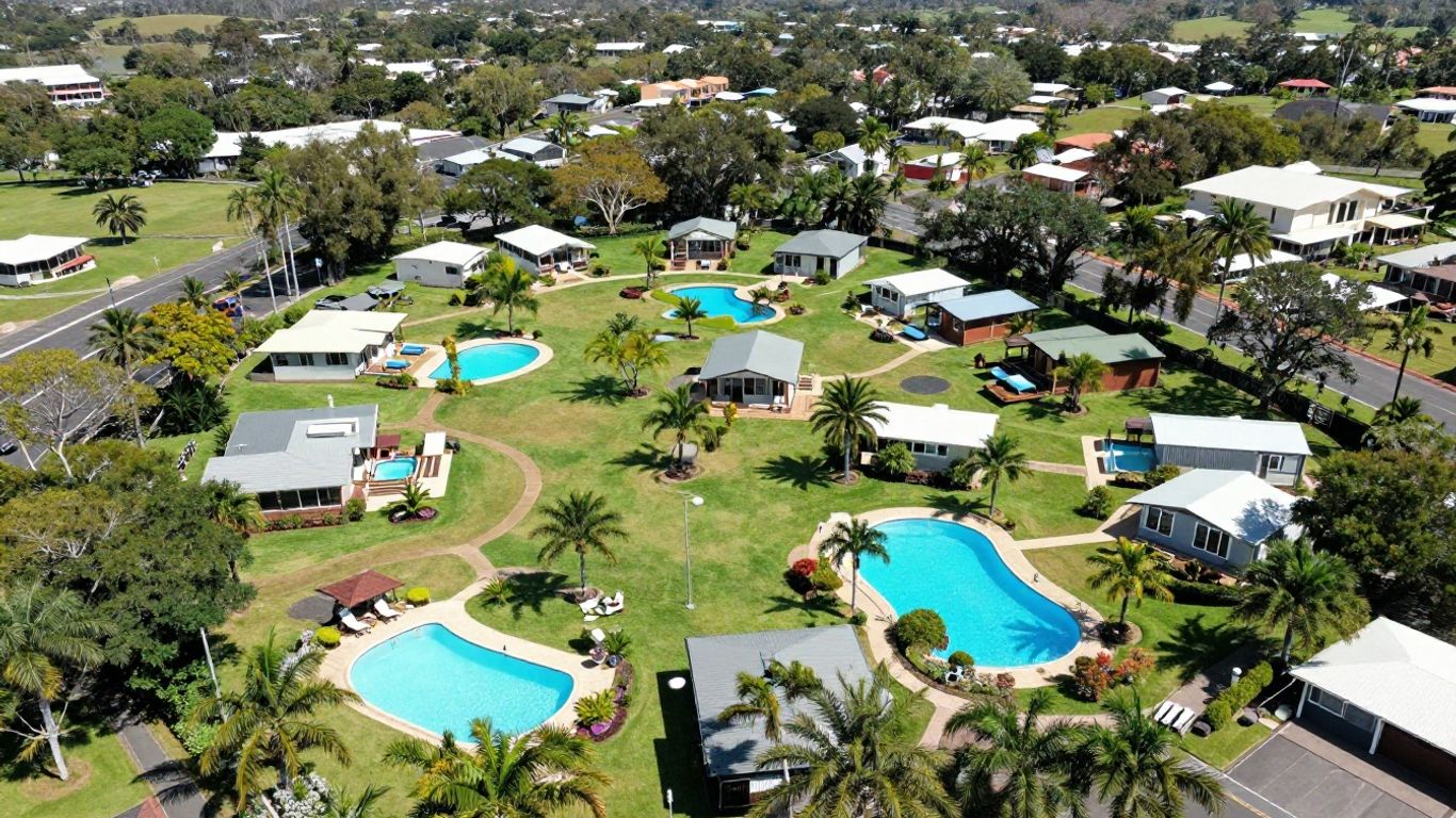 Big 4 Gold Coast Holiday Park aerial view