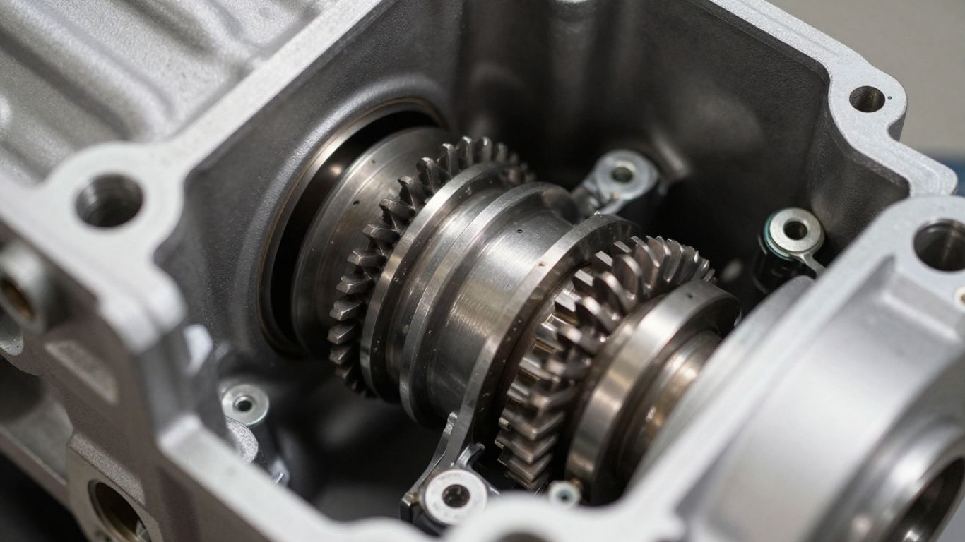 Used Mini Cooper gearbox with visible gears