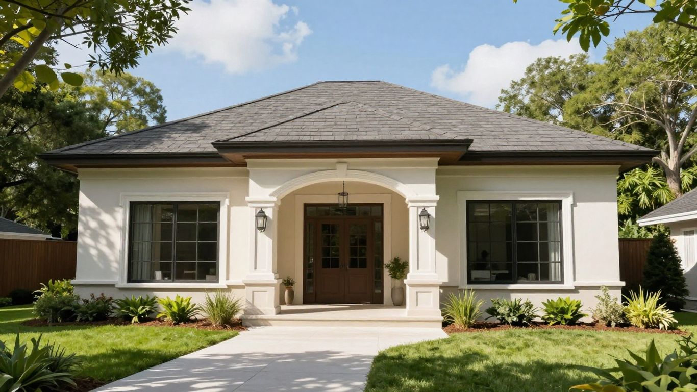 Modern home exterior after a full renovation.