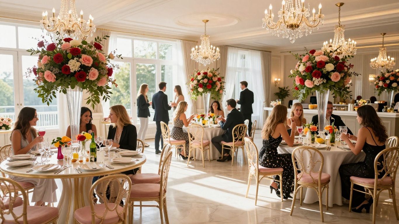 Elegant ballroom event venue in Addison, TX