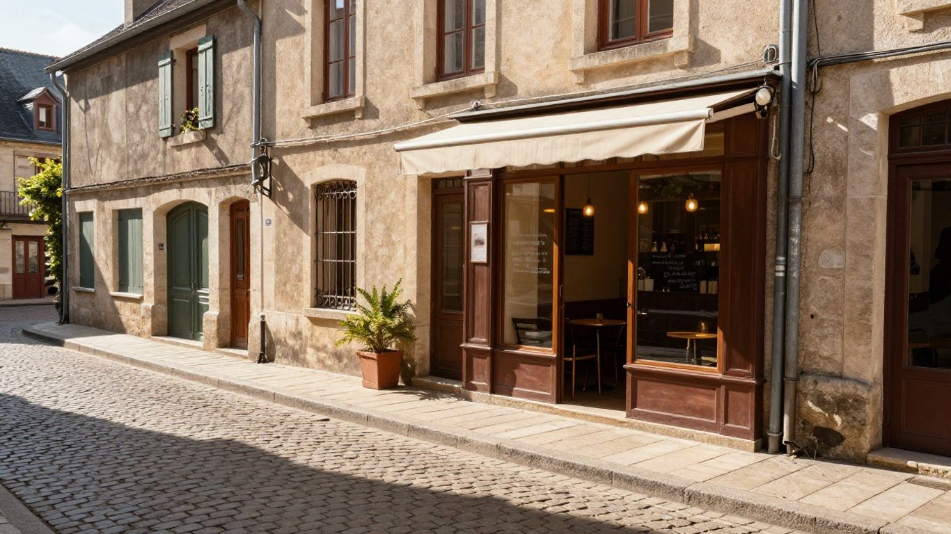 French city street view