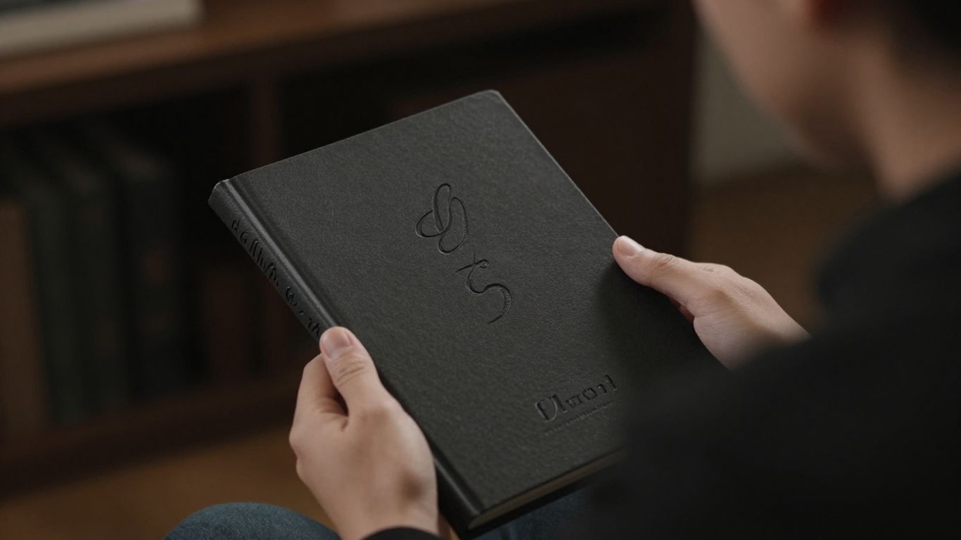 Adult holding a custom-made personalized book.