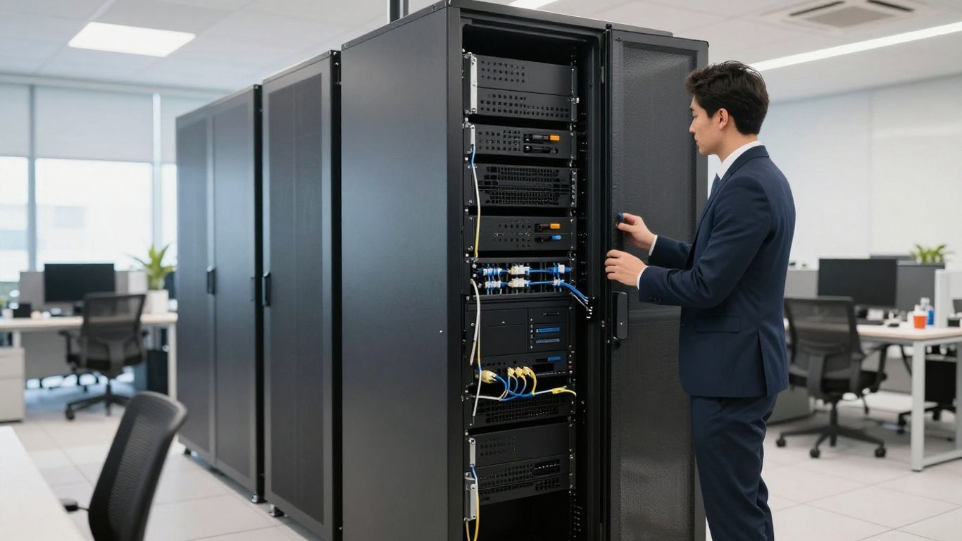 Network security equipment in office