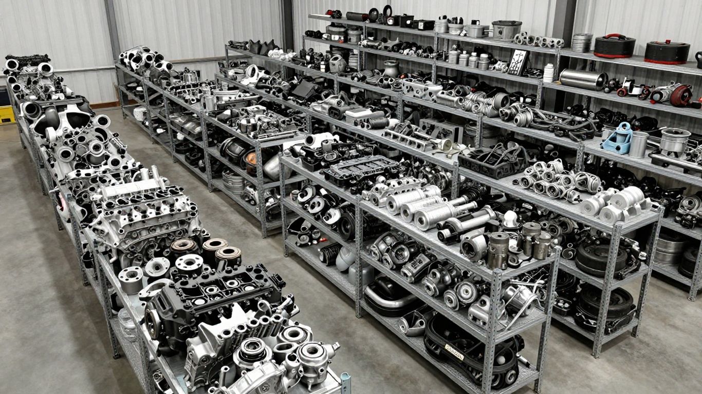 Interior shots of a salvage BMW