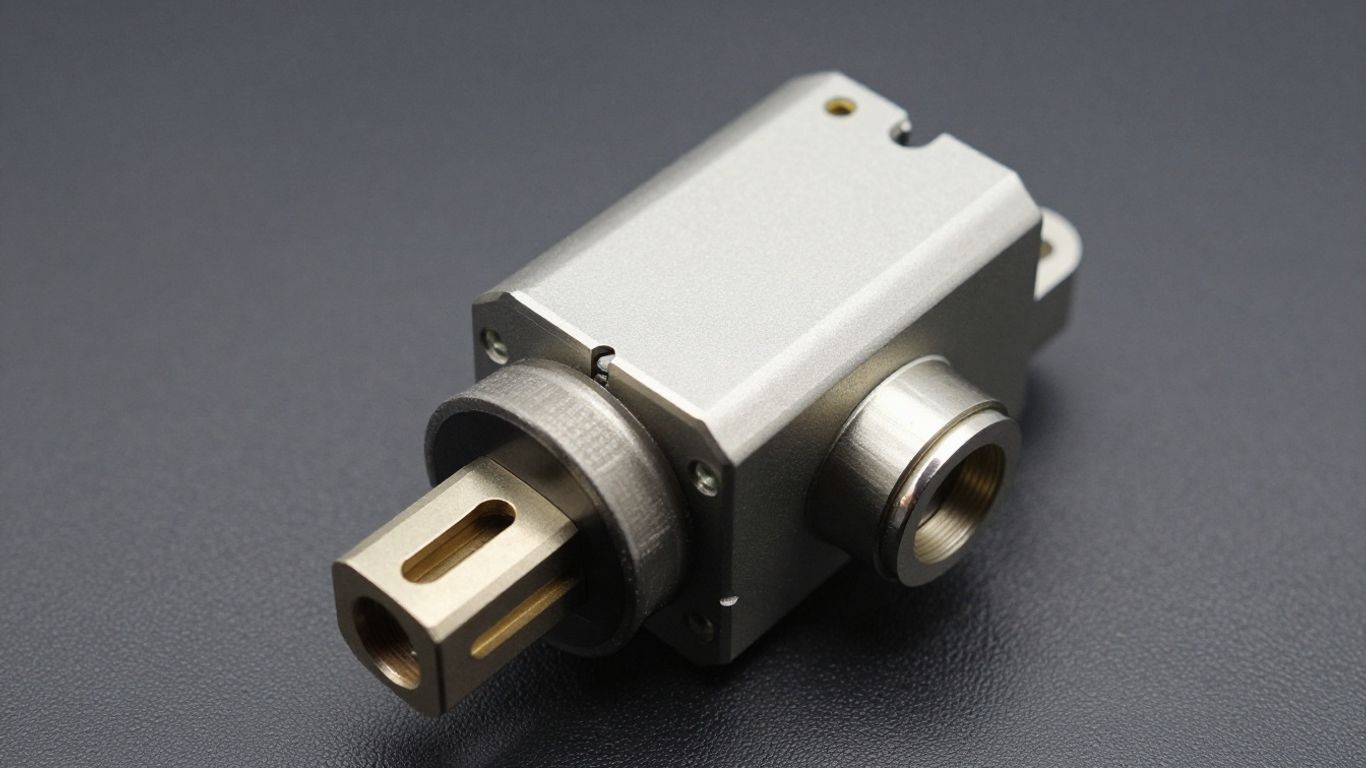 A close up view of an electronic transmission sensor