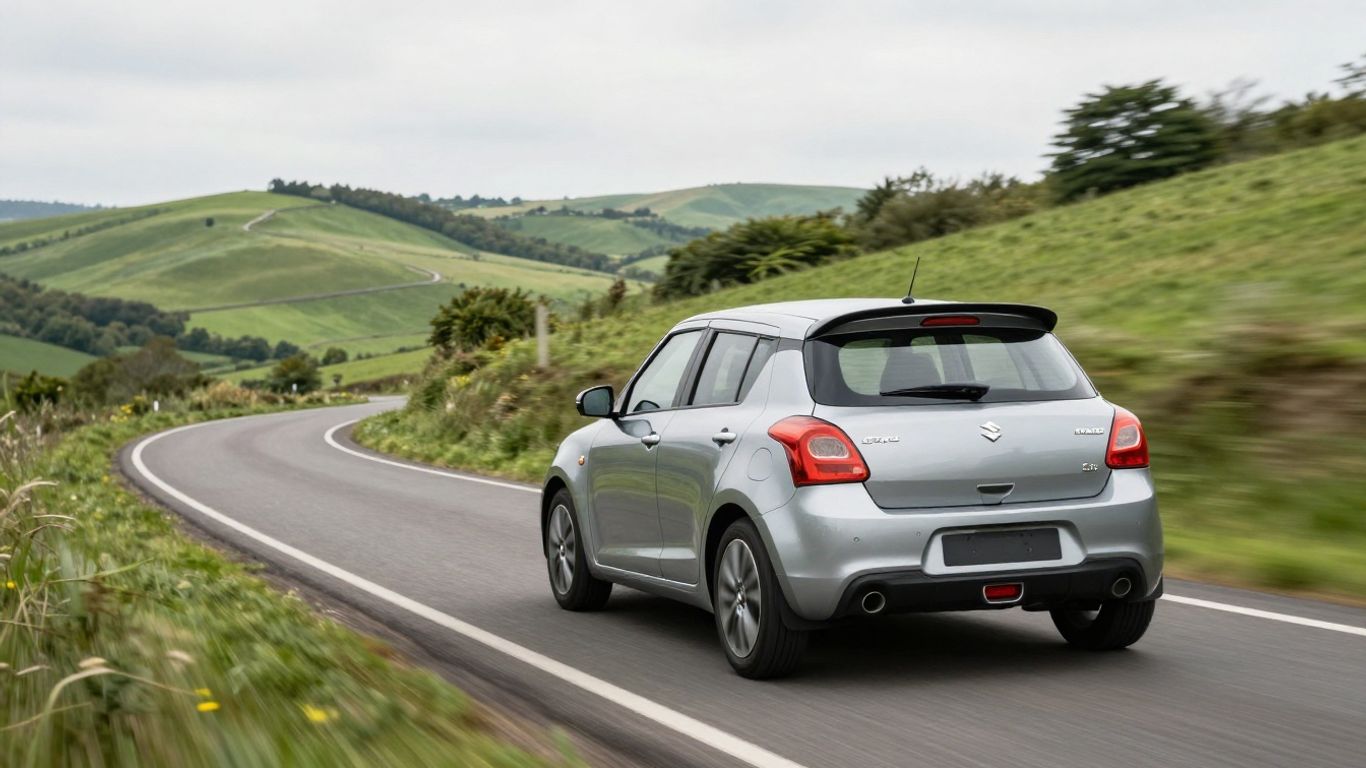 Suzuki Swift auf kurviger Landstrasse