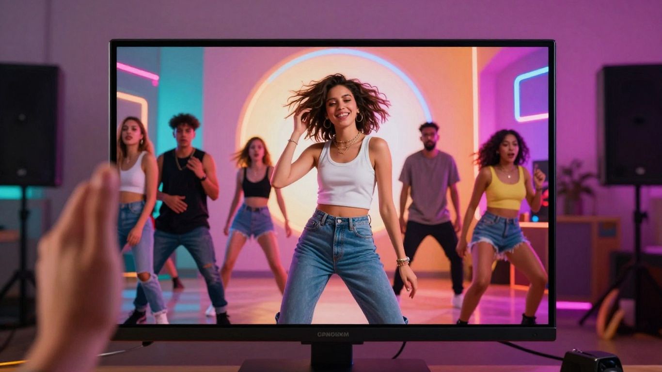 Vertical music video on TikTok screen