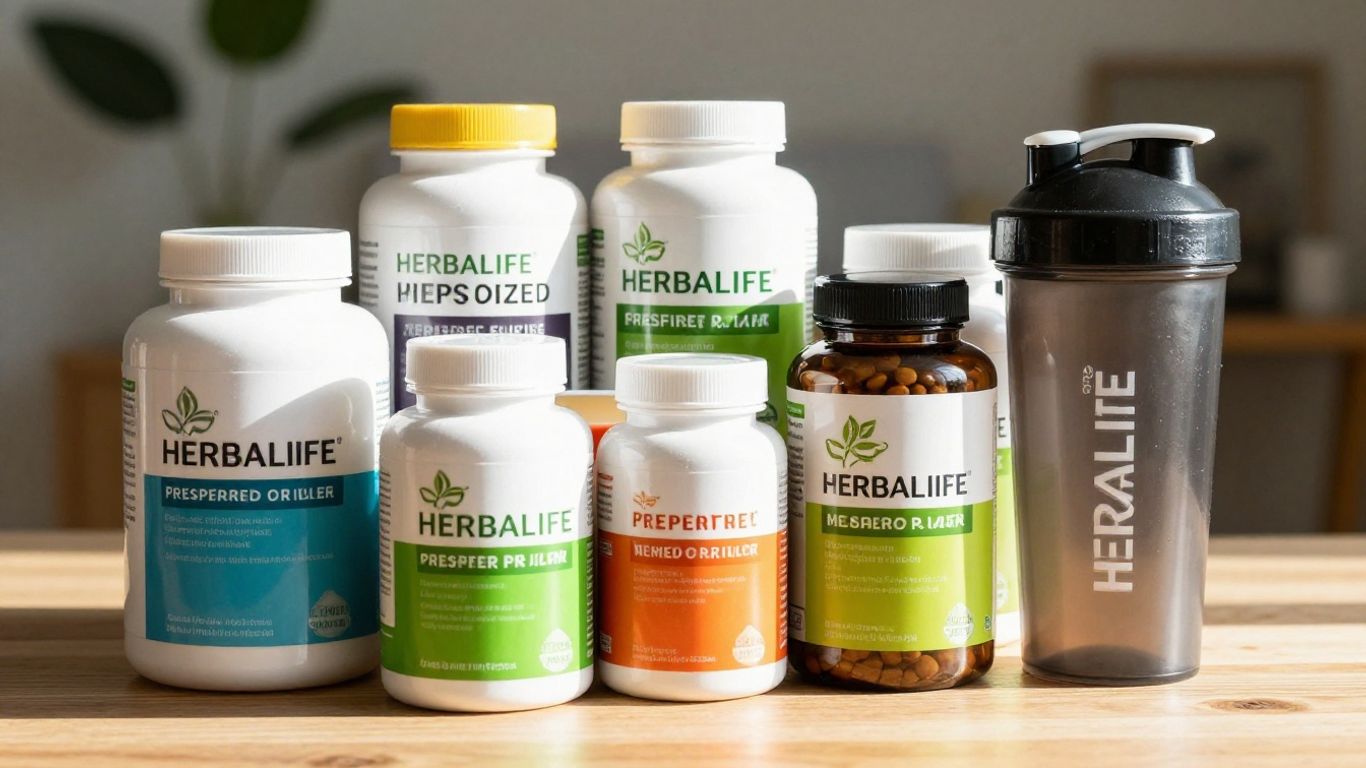 Herbalife Preferred Member Pack with supplements and shaker.