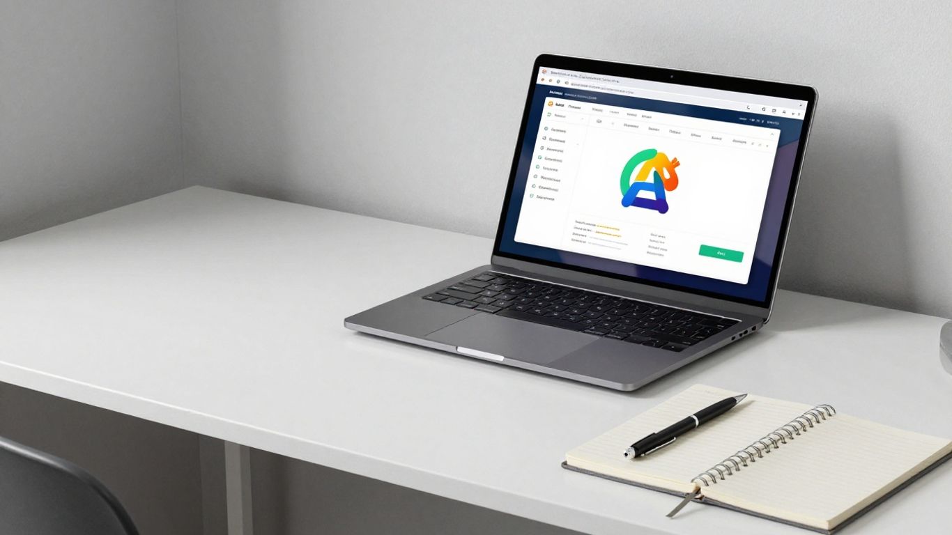 AWeber email marketing software dashboard on a laptop.