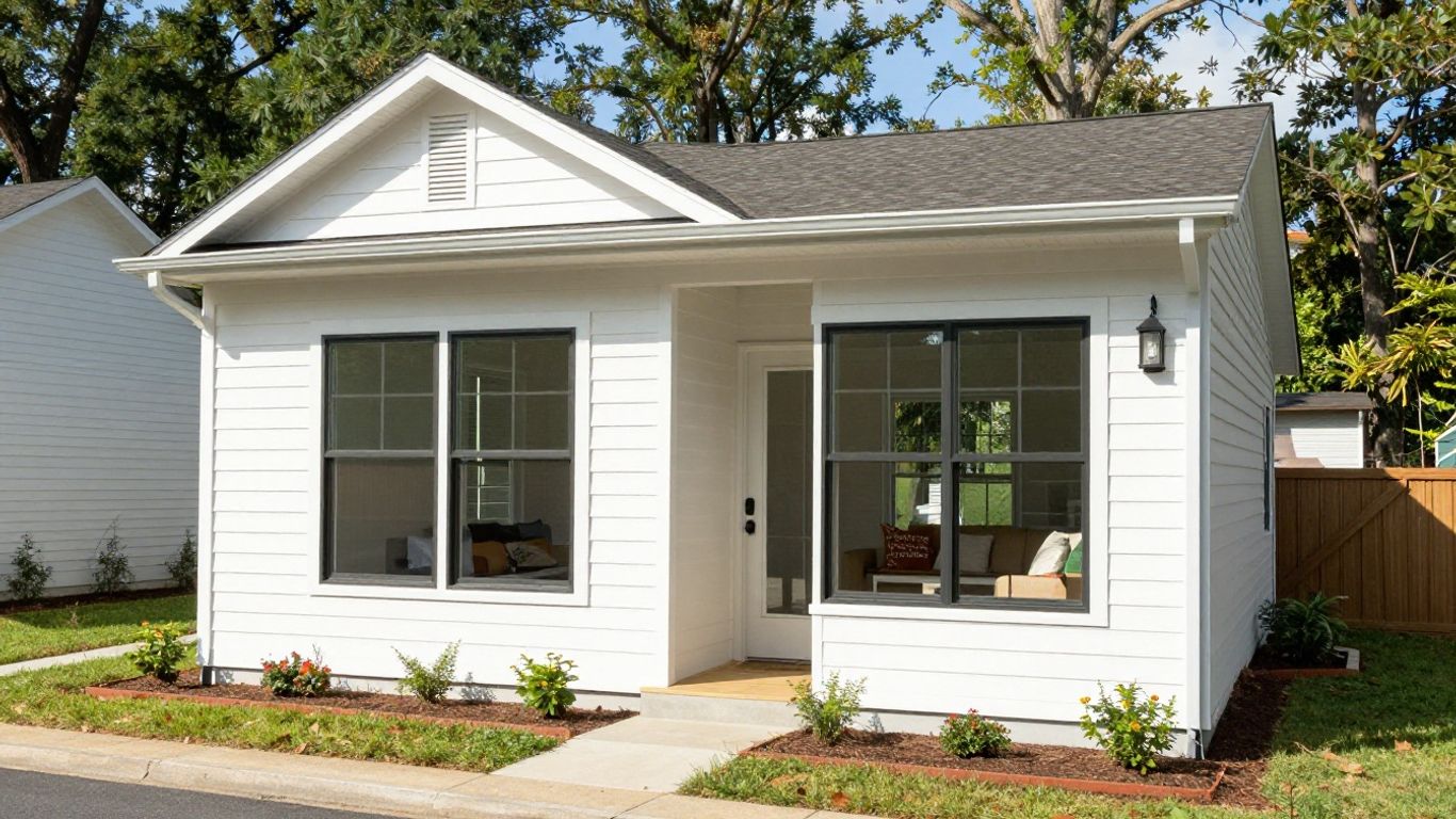 Dacula, Georgia in-law suite addition exterior and interior view.