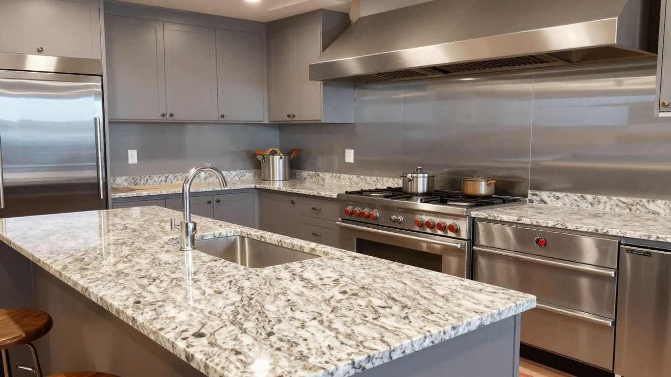 Berkeley Lake kitchen renovation with modern appliances and granite.