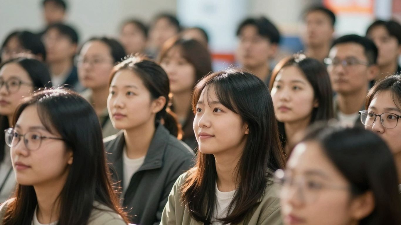 Personas mirando hacia un futuro brillante.