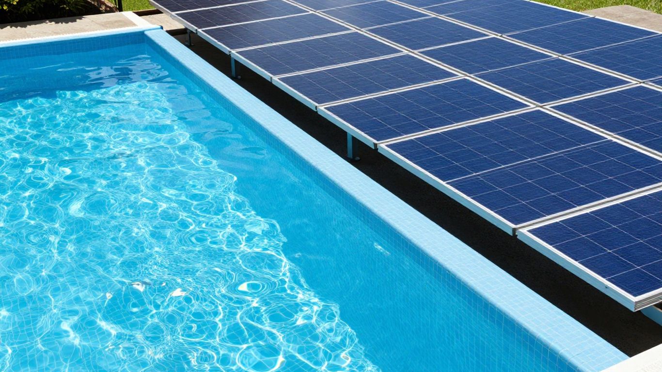 Panneaux solaires pour piscine : thermique et photovoltaïque.
