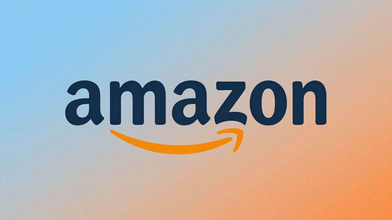 Amazon logo with upward growth elements