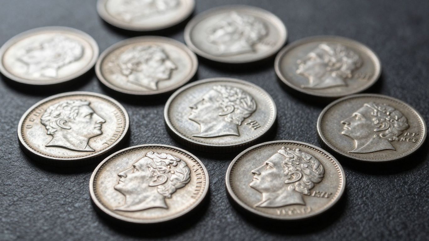 Antique half-cent coins for sale.