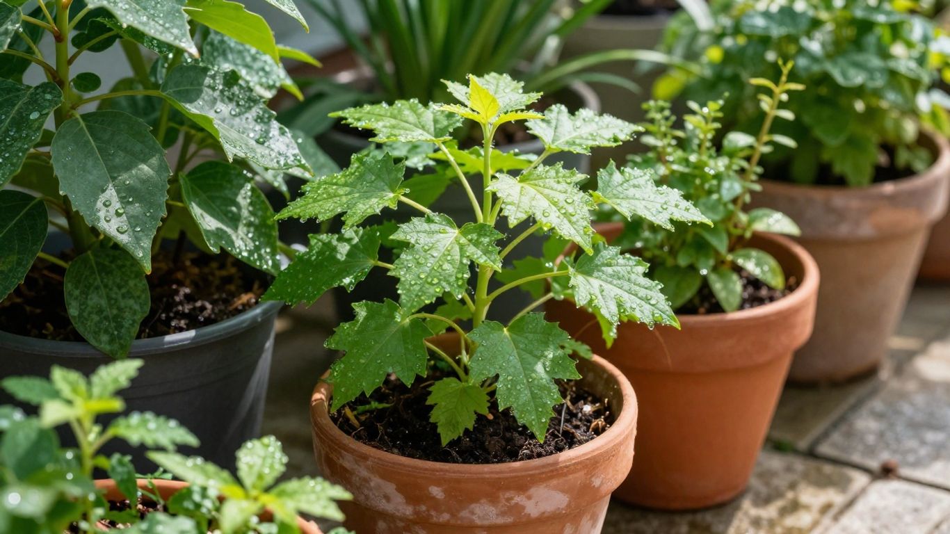 Kübelpflanzen erwachen im Frühling zu neuem Leben.
