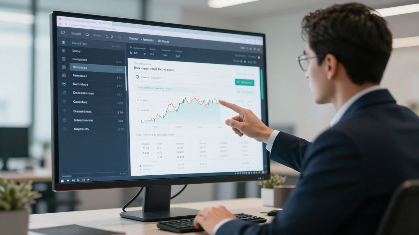 Financial advisor discussing secure forex trading account management.