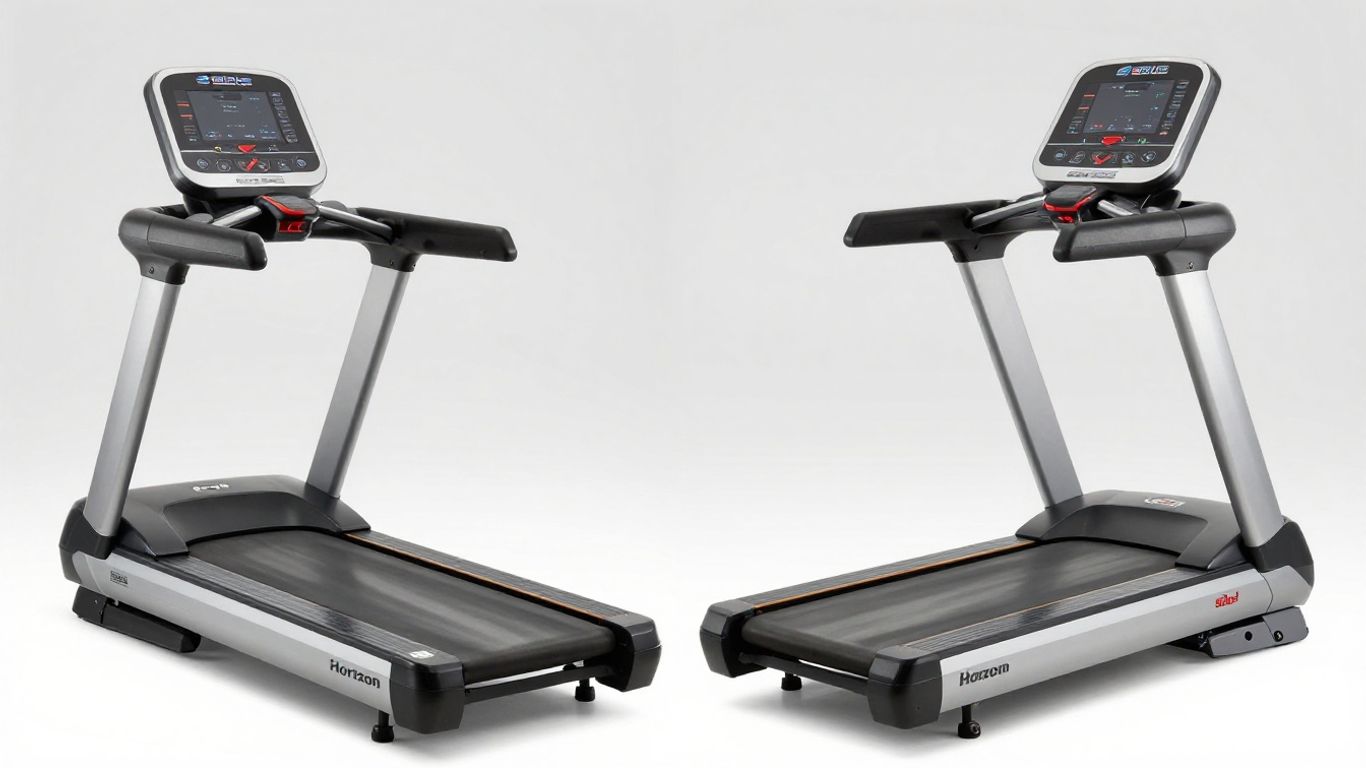Horizon and Sole treadmills side-by-side comparison.