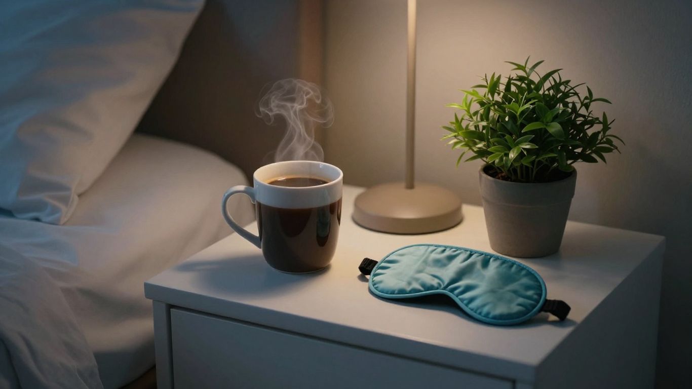 ER nurse night shift gift ideas: coffee, eye mask, plant.