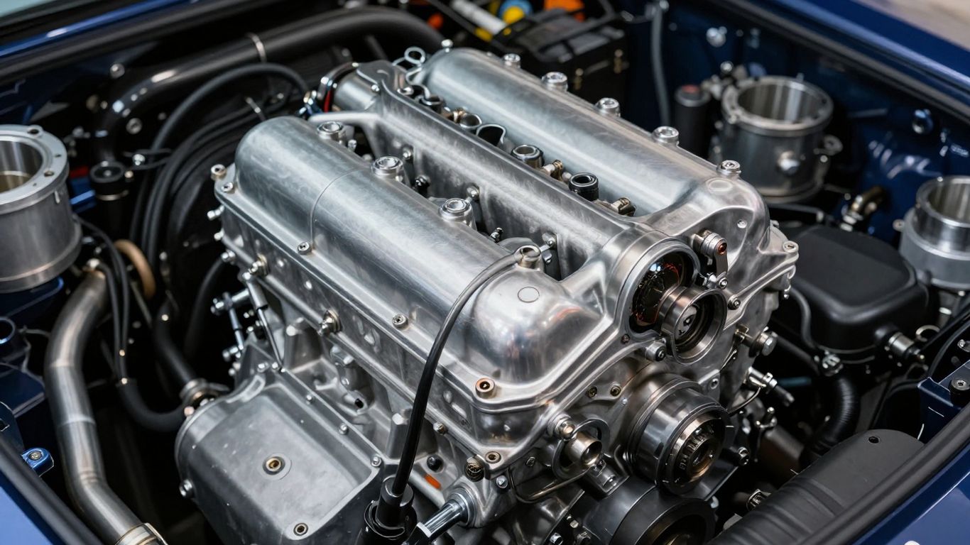 Holden engine parts arranged for selection.