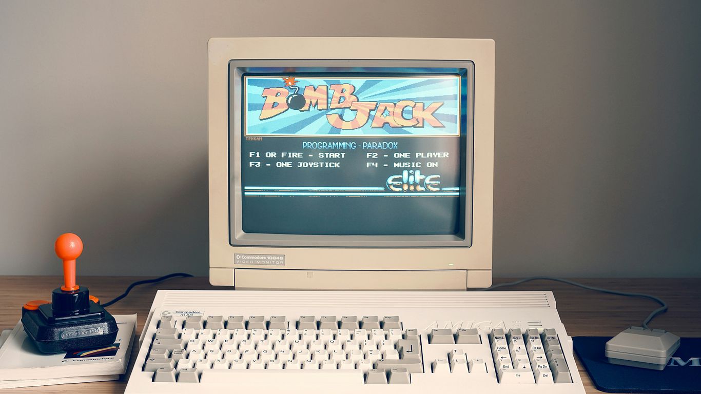 a computer on a desk