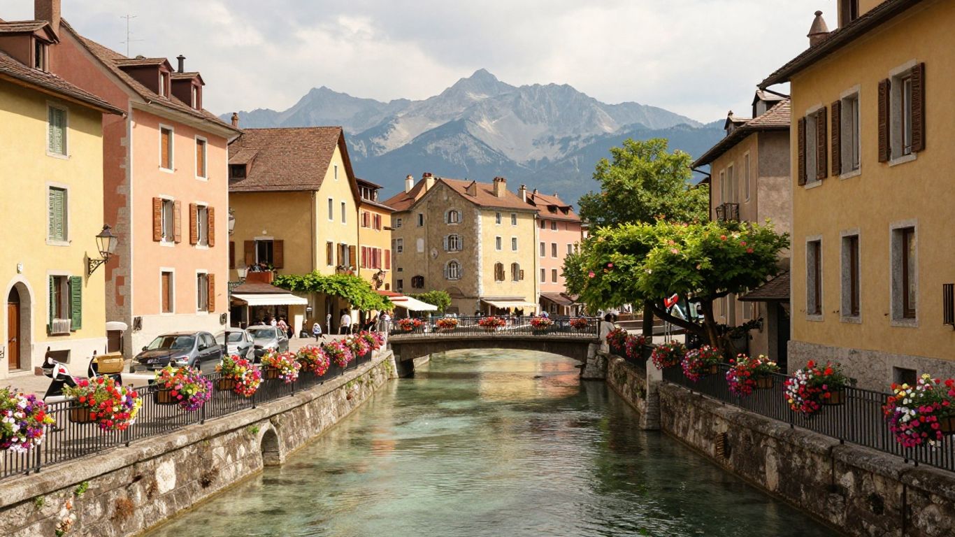 Canaux colorés et ruelles fleuries d’Annecy