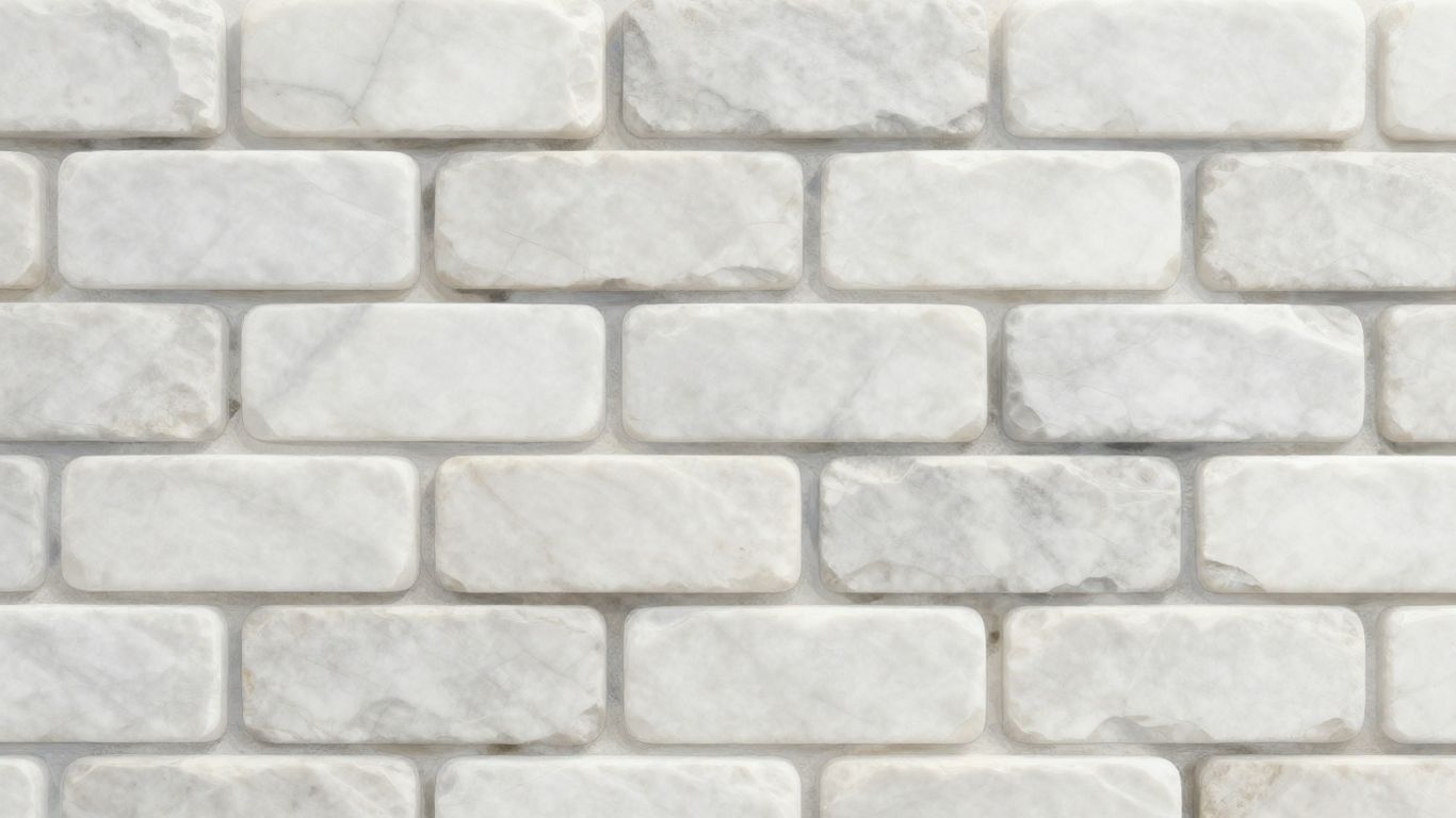 Thassos white marble bricks sketch
