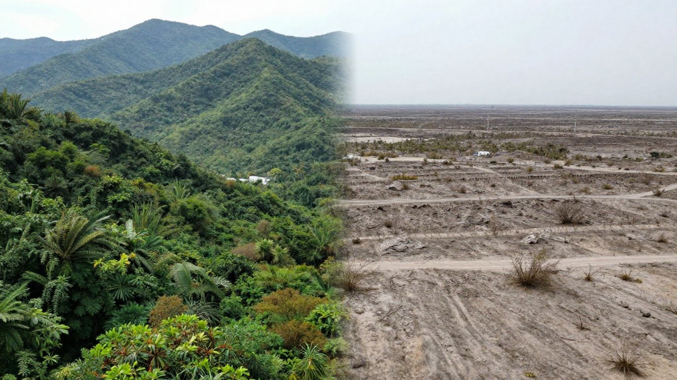 Contrast peisaje bogate și aride, diferențe economice regionale.