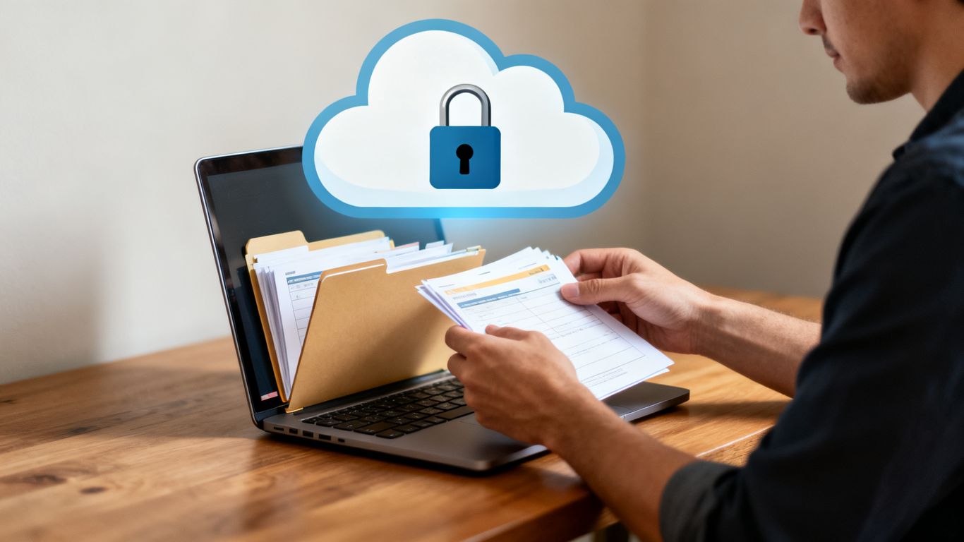 Digital life backup and disaster recovery concept.