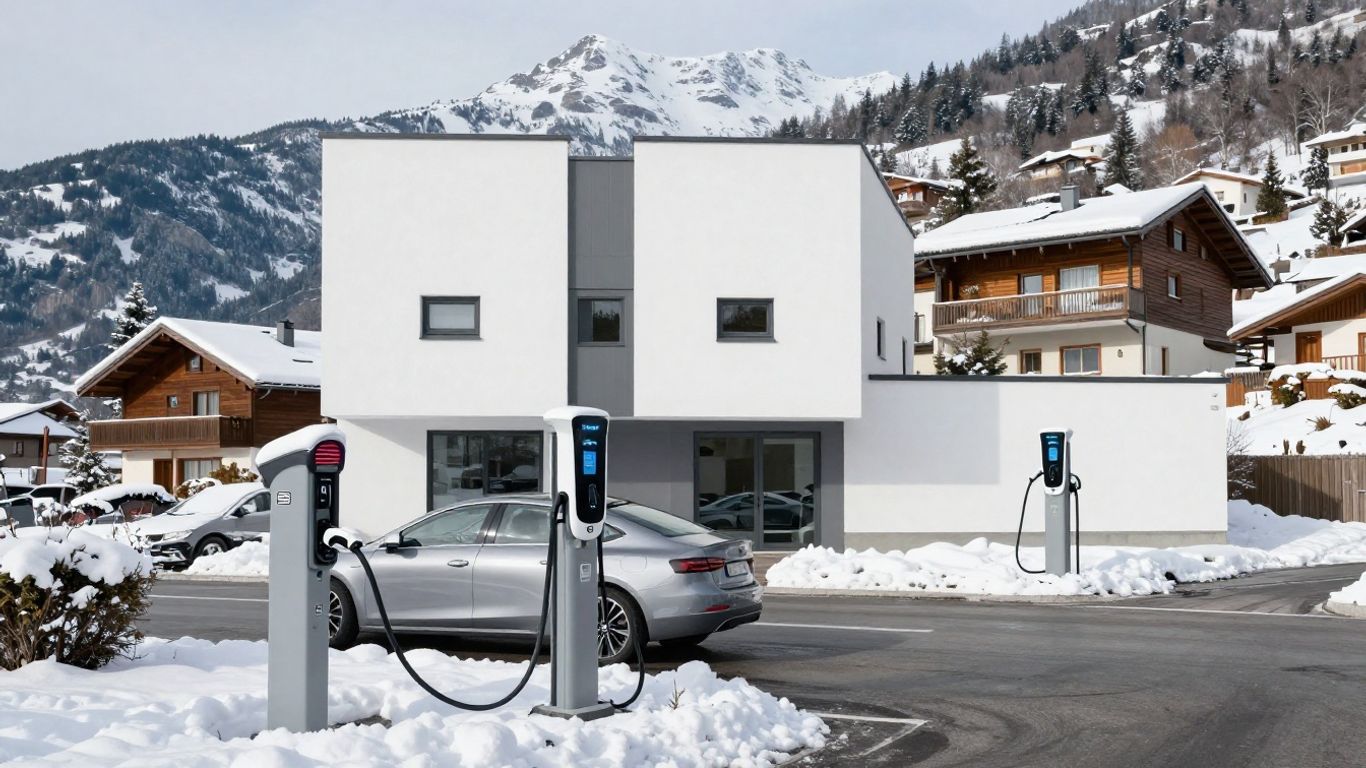 Elektrofahrzeug und Plug-in-Hybrid an Schweizer Ladestation