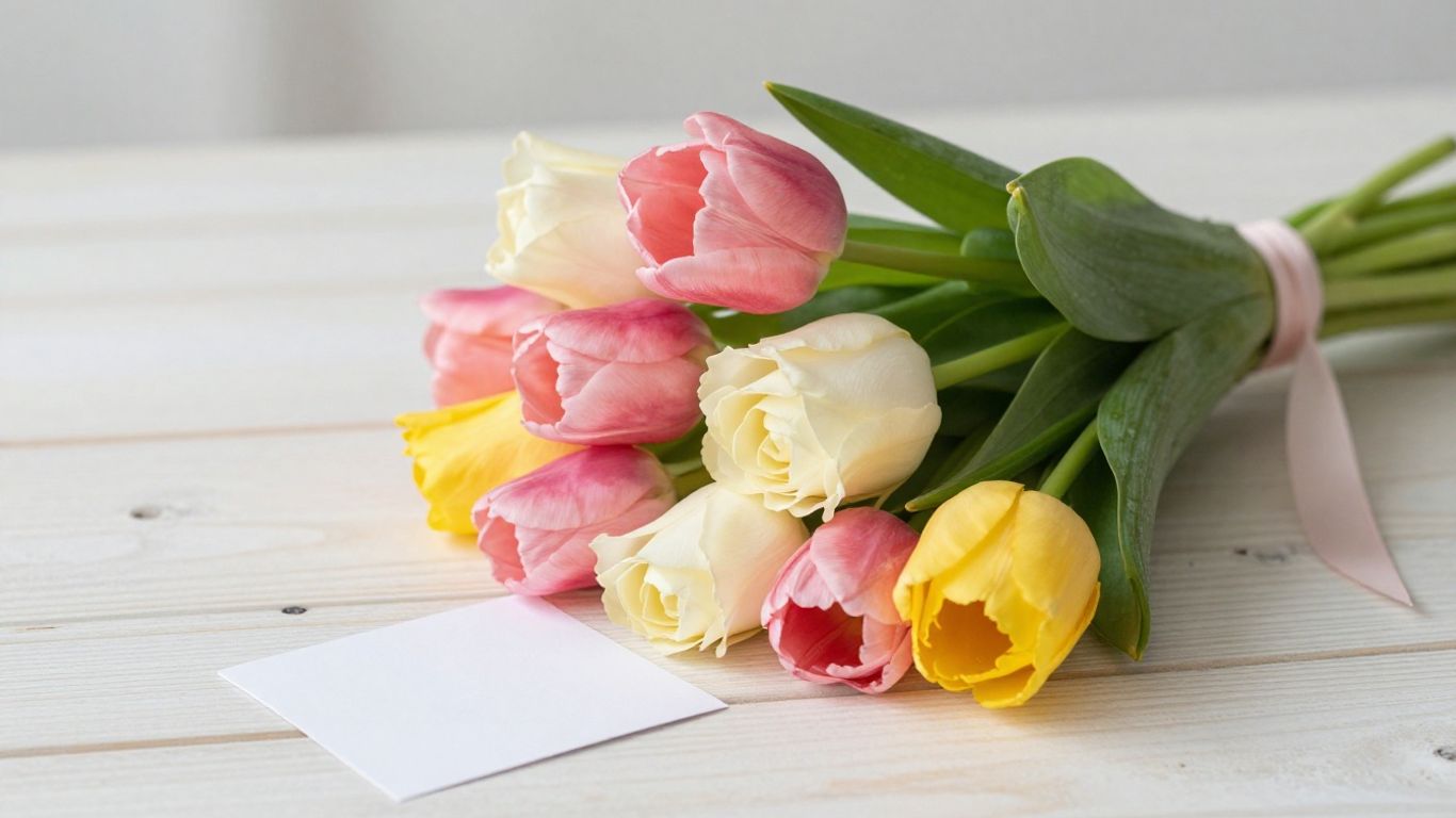 Colorful flowers arranged for a thoughtful gift