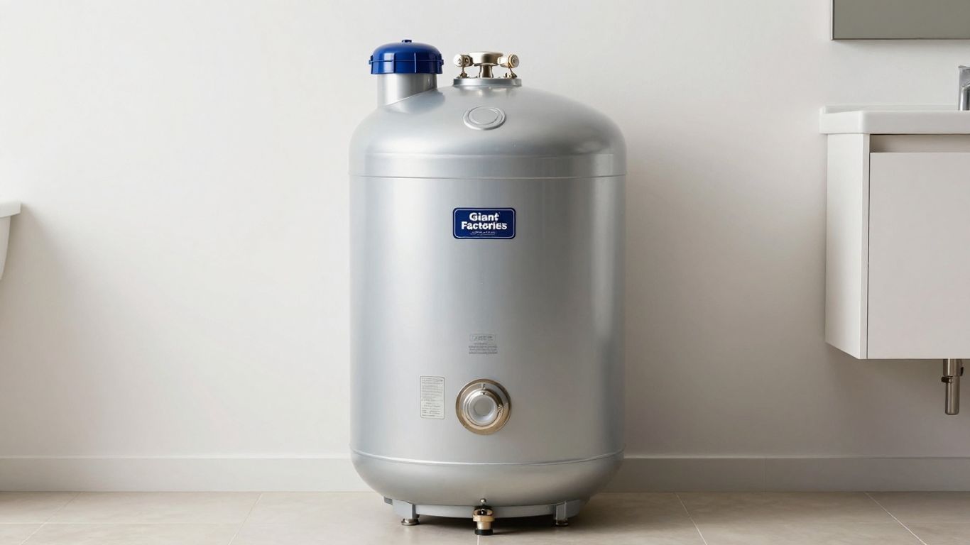 Giant Factories 50-Gallon Electric Compact water heater.