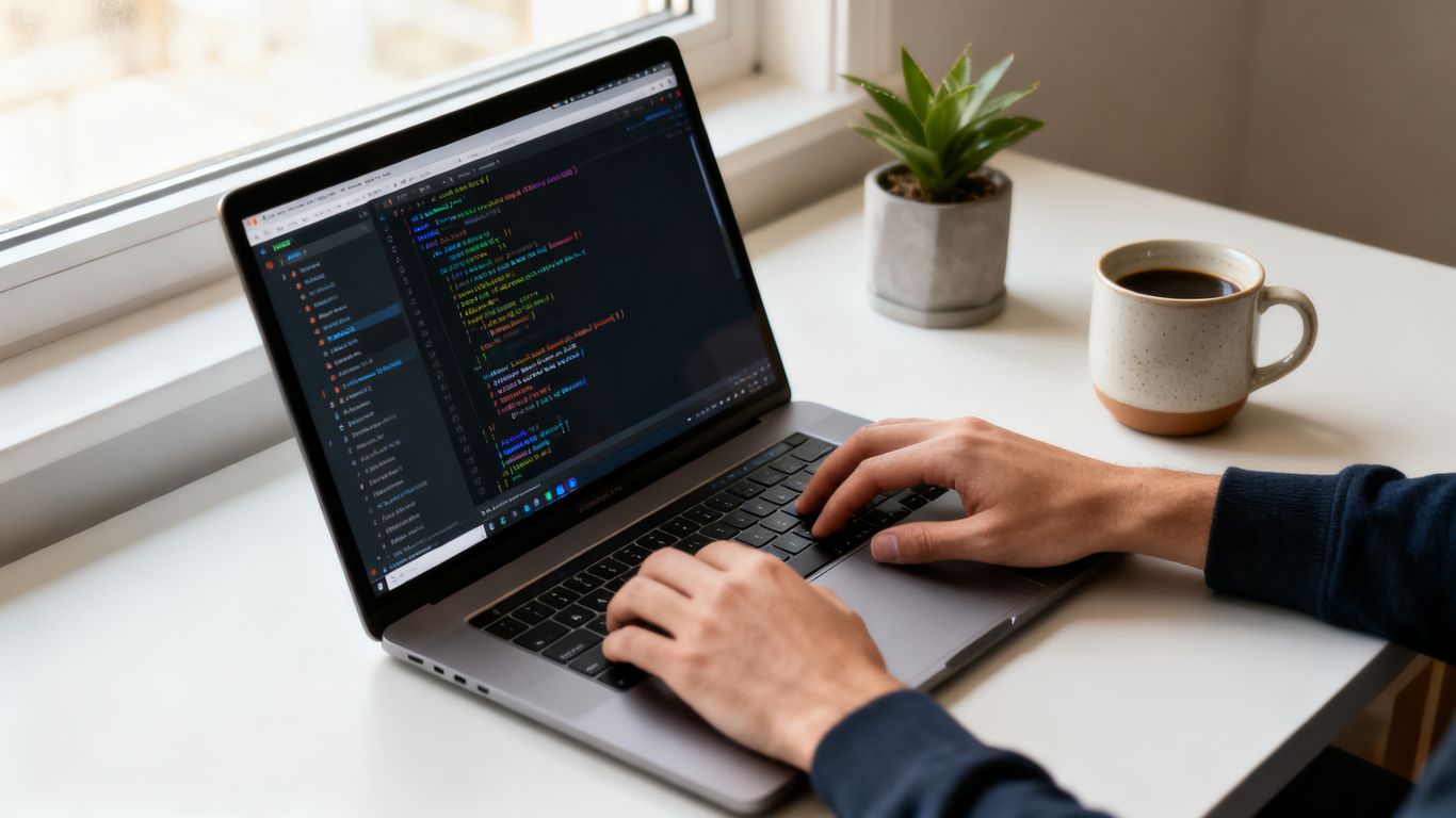 Terminal abierta junto a un proyecto de código