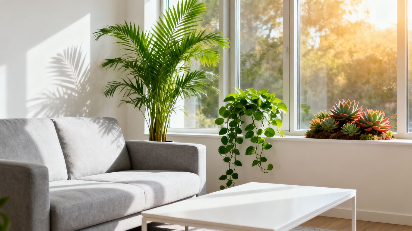 A clean and healthy living room environment