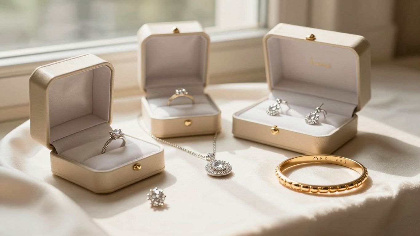 Diamond jewellery arranged by personal style