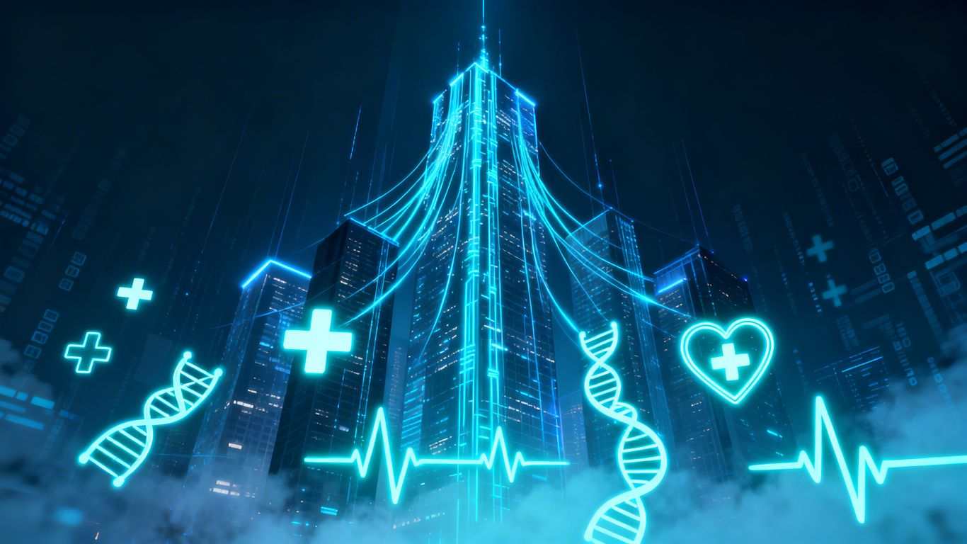 Digital health and biotech funding analysis concept.