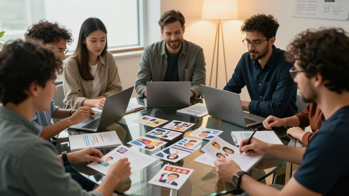 B2B marketing team mapping buyer personas