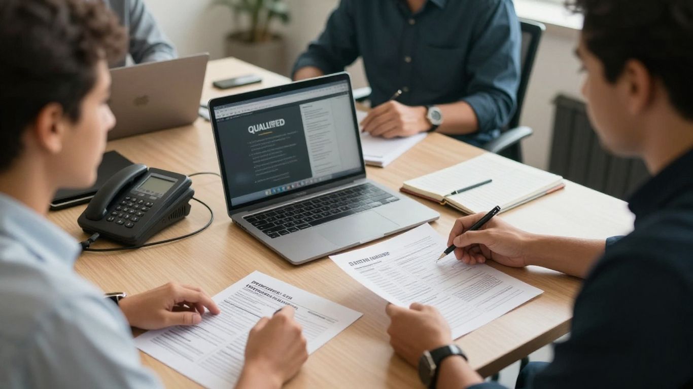 Profissional analisando leads e conversões de SEO