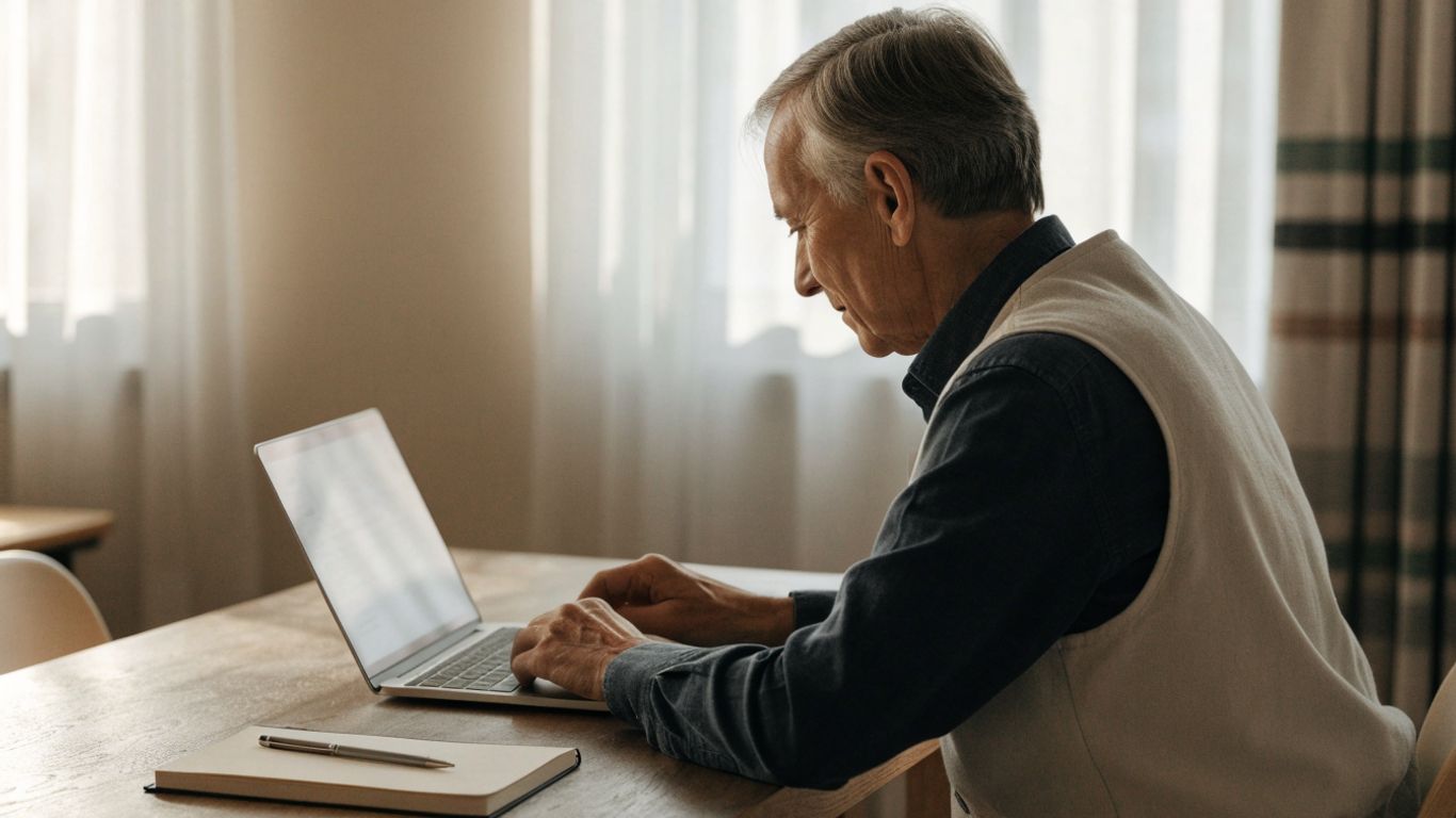Trader reviewing futures account terms at a desk