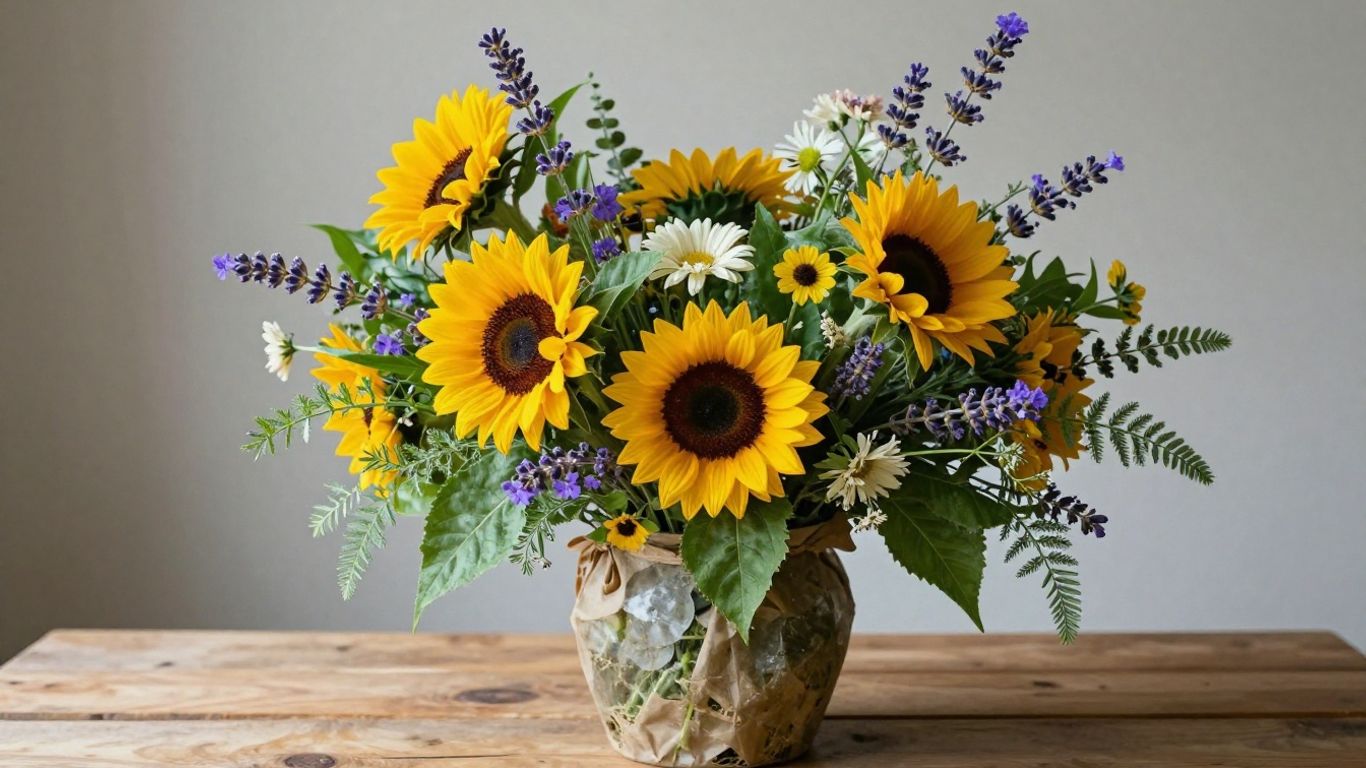 Eco-friendly flower bouquet in Altona