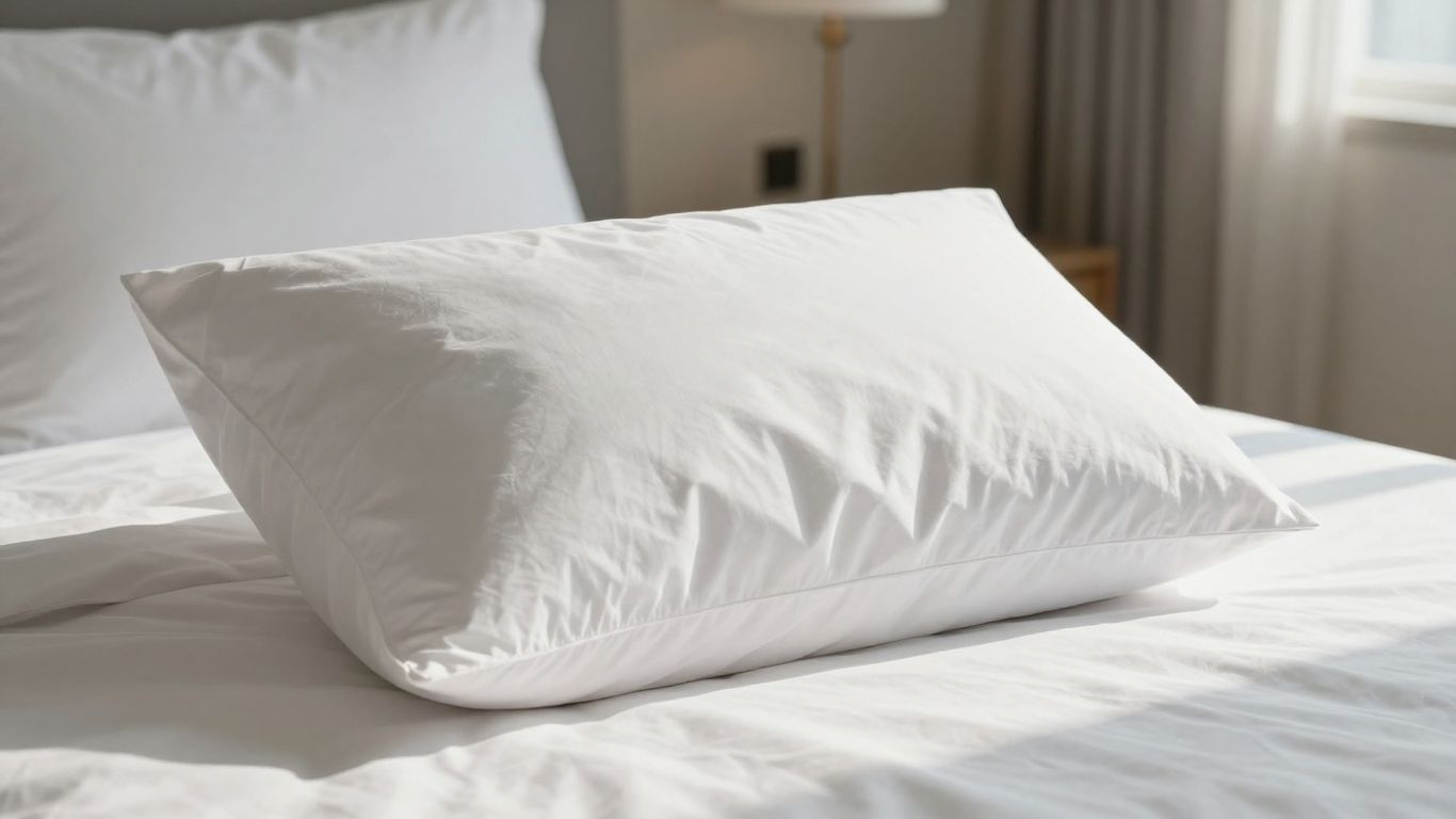 Luxury hotel collection pillow on a bed