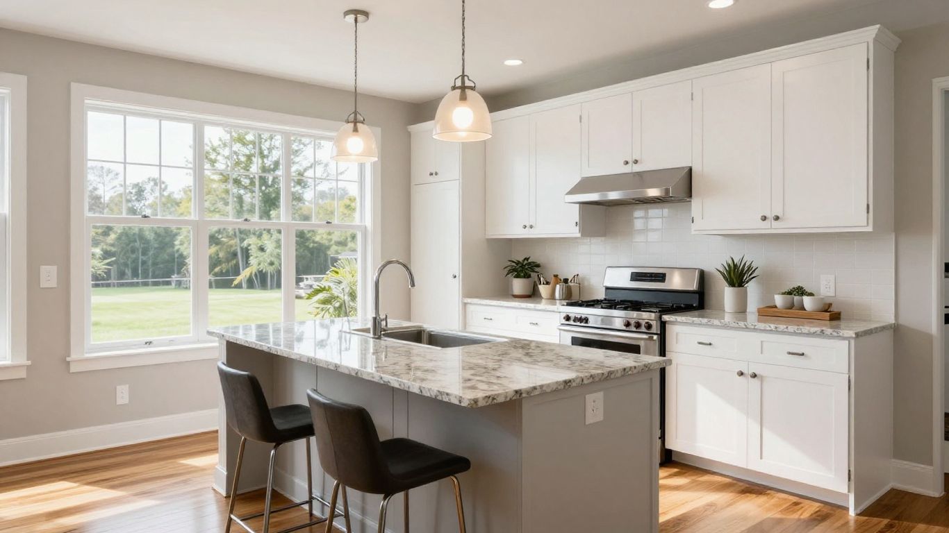 Modern kitchen remodel in Dacula, Georgia home.