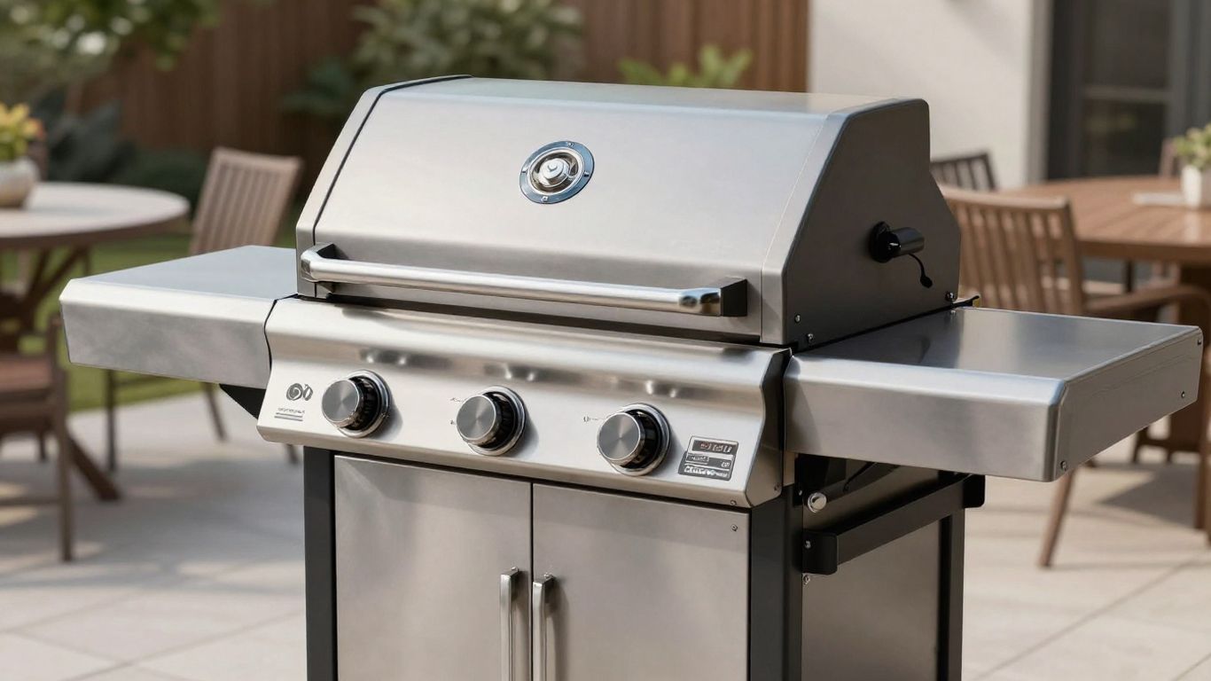 Expert Grill 3-Burner Propane Grill on a patio