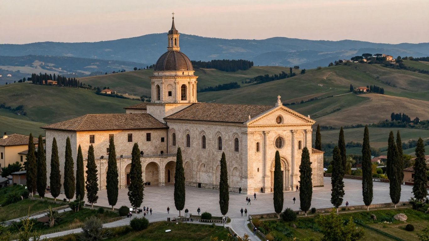 Loreto basilica above the Marche hills