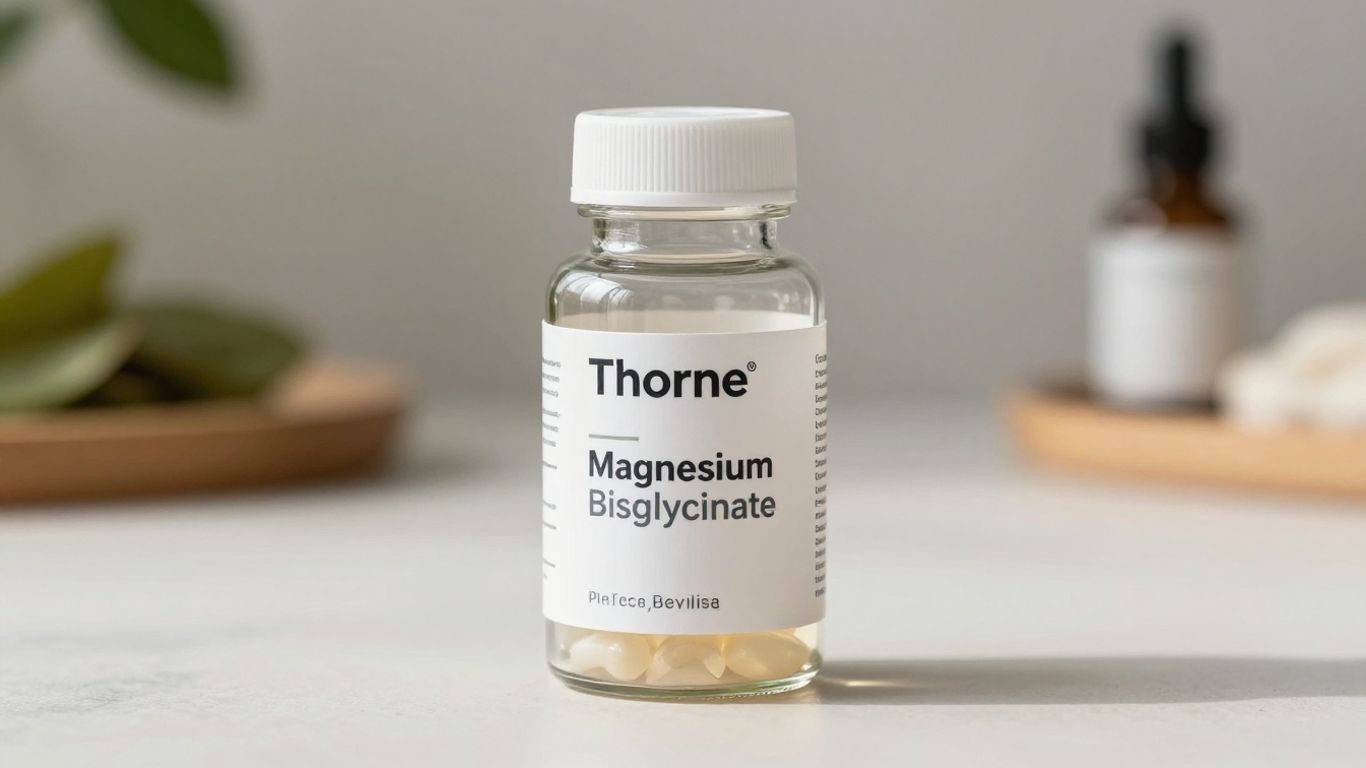 Thorne Magnesium Bisglycinate liquid supplement bottle