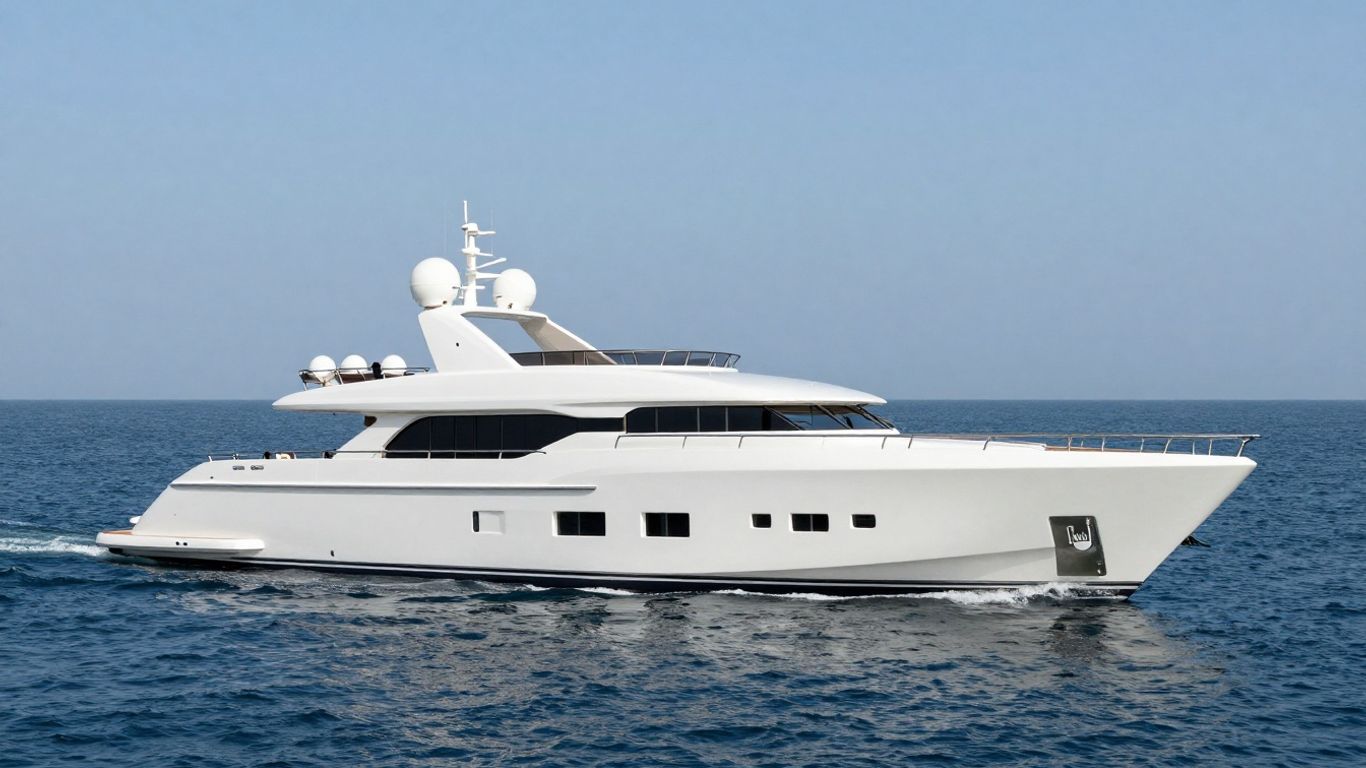 Heesen Lady L superyacht sailing on blue water.
